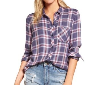 Rails Plaid Flannel Button-Up Shirt NWOT